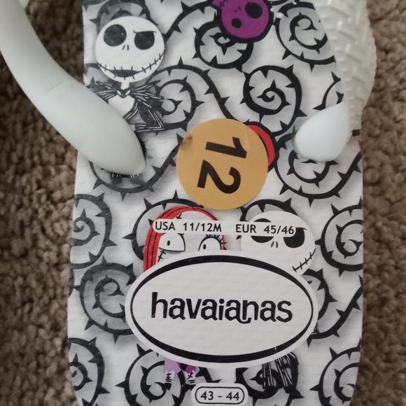 Havaianas Disney Nightmare Jack Beach Mens Size 12 - Picture 3 of 8